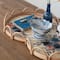 Hello Honey® 23.5" Floral Fantasy Rattan & Bamboo Tray